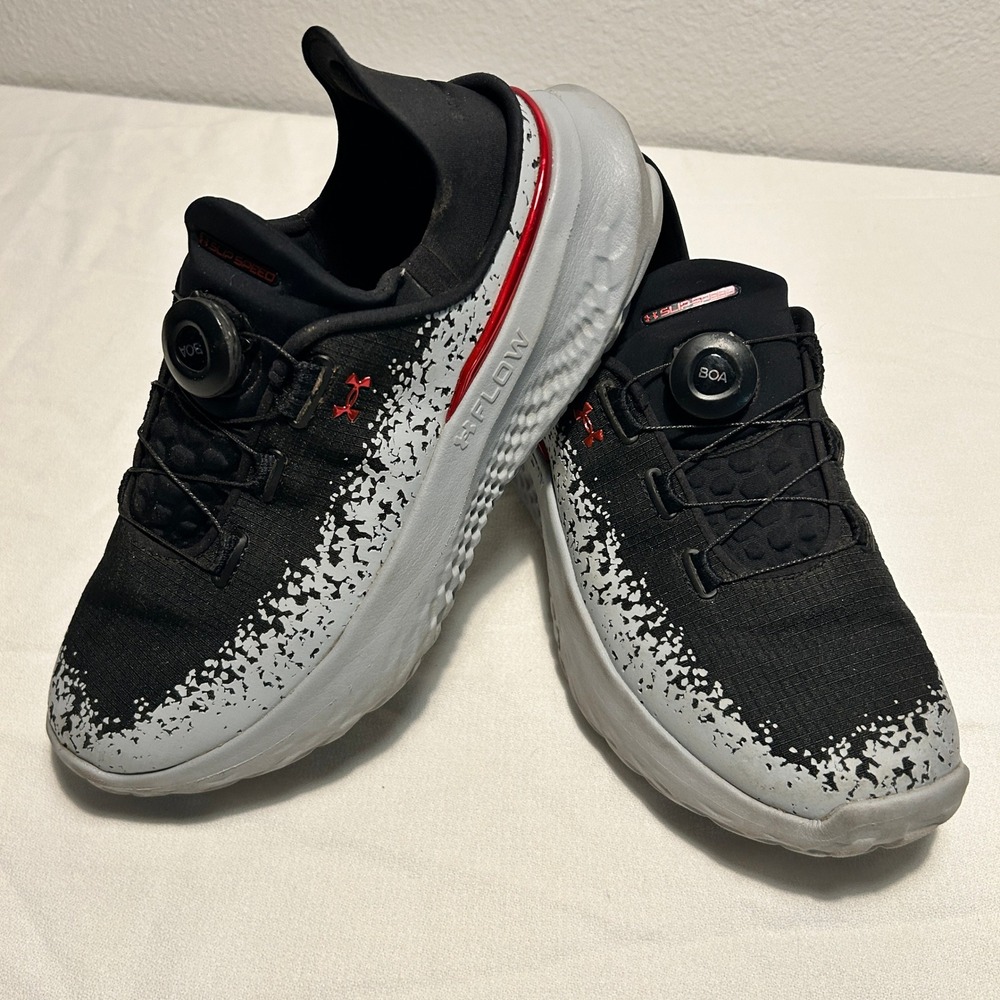 Under Armour SlipSpeed Training Shoes BOA Mens 7.5 / Women Black White s 9